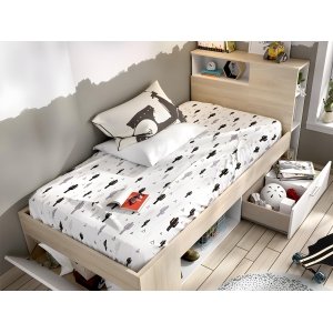 Recamara Individual con Cabecera MB