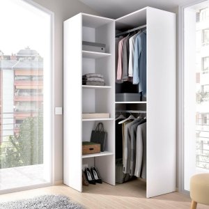 Closet esquinero abierto 80x80 B