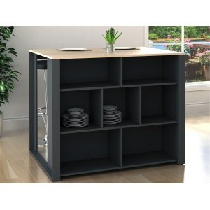 Isla de cocina con 7 estantes MO