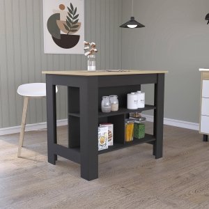 Isla de Cocina con 3 Estantes WM