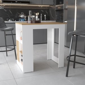 Isla de Cocina con Estantes MB