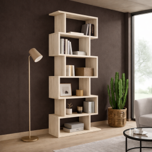 Librero alto 6 modulos S