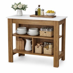 Isla de Cocina con 3 Estantes MAB