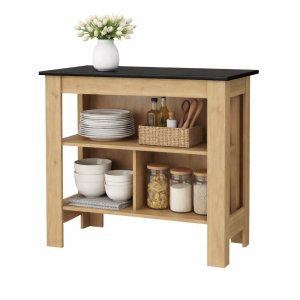 Isla de Cocina con 3 Estantes CN