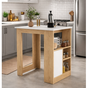 Isla de Cocina con Estantes CB